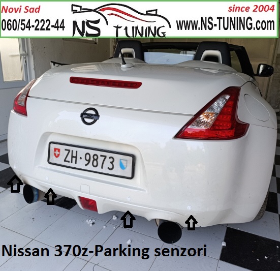 nissan 350z 370z ugradnja parking senzora bela boja novi sad ns tuning